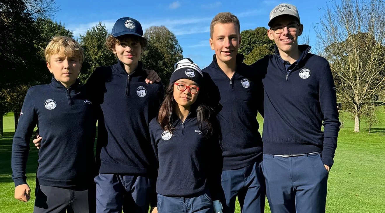 Glückwunsch an Maximilian Maier, Moritz Marschall, Yoensue Park, Raphael Klöss und Lennart Jamborek (v. l. n. r.)