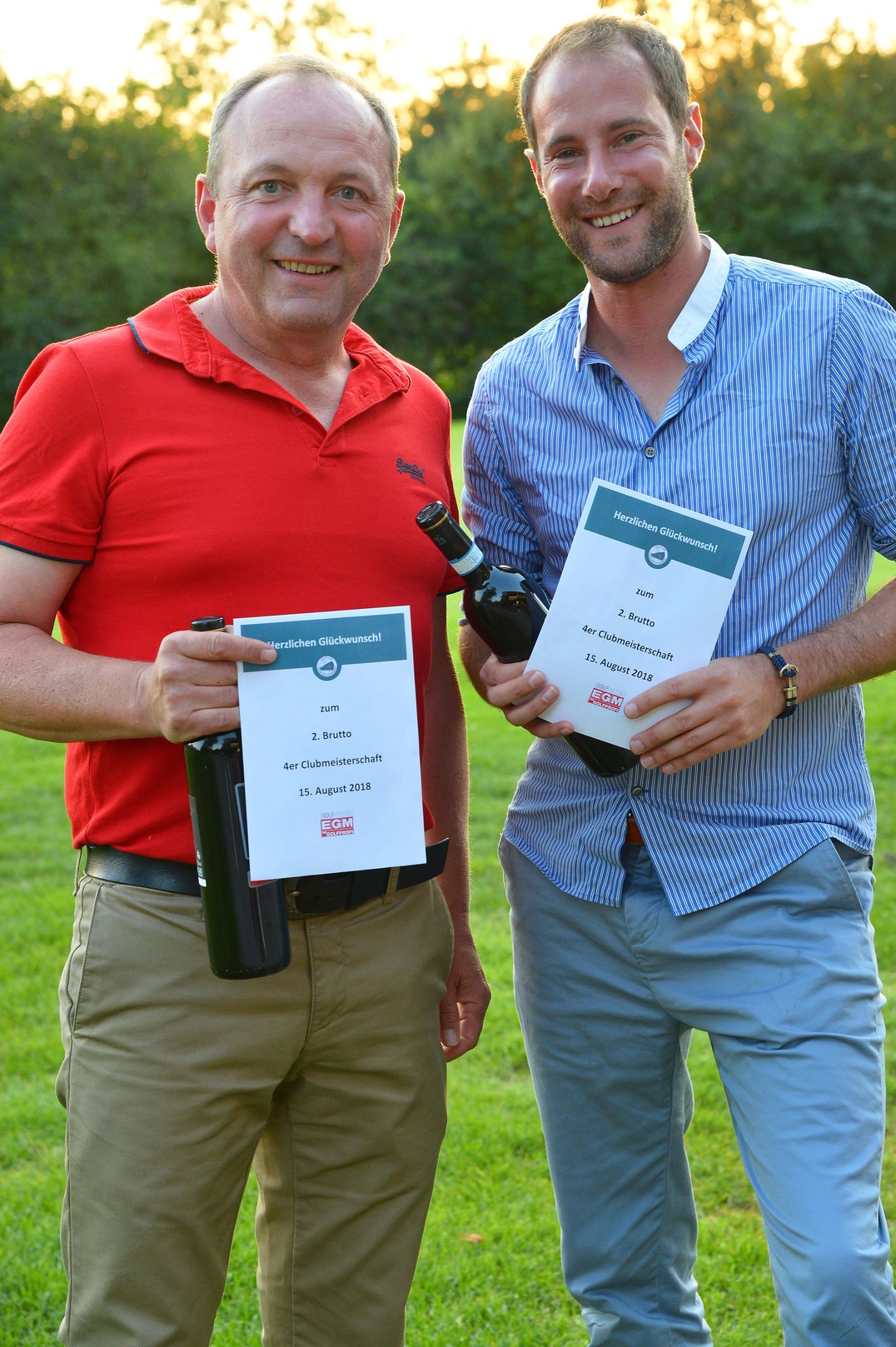 Glückliche Zweite: Dirk Bethge und Walter Lang. Foto: Joe Petrus