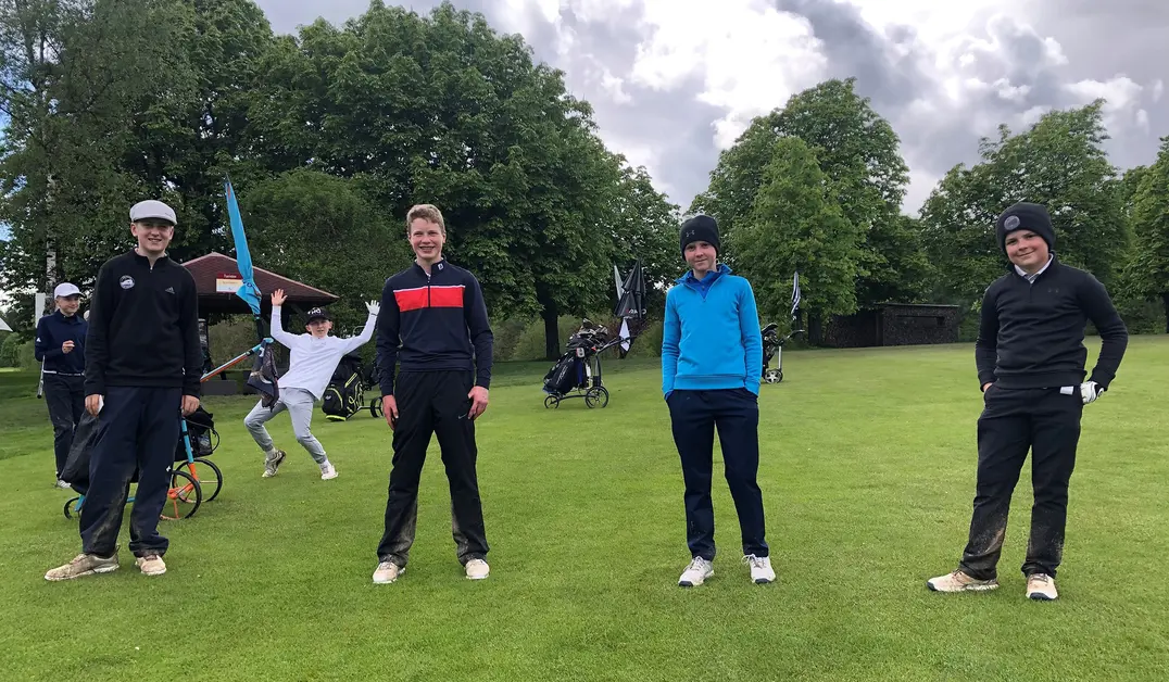 Eichenrieds Jungen AK 12 sind gut in die Saison gestartet: v. l. n. r. Luis Hoyler, Marcus Rothe, Jamie und Henry Liebwein.