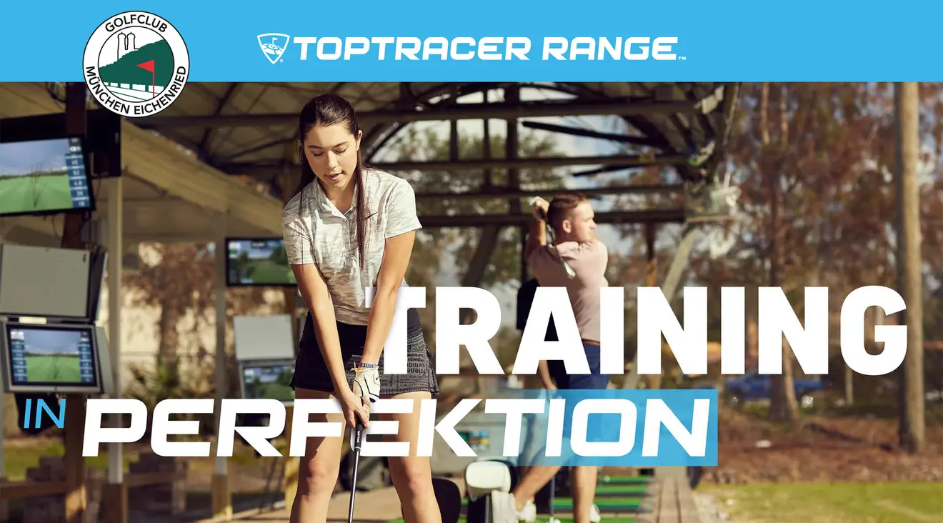 Foto mit Logo-Grafik der Toptracer Range