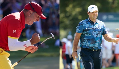 Logo Collage Portraits von Sergio Garcia und Patrick Reed
