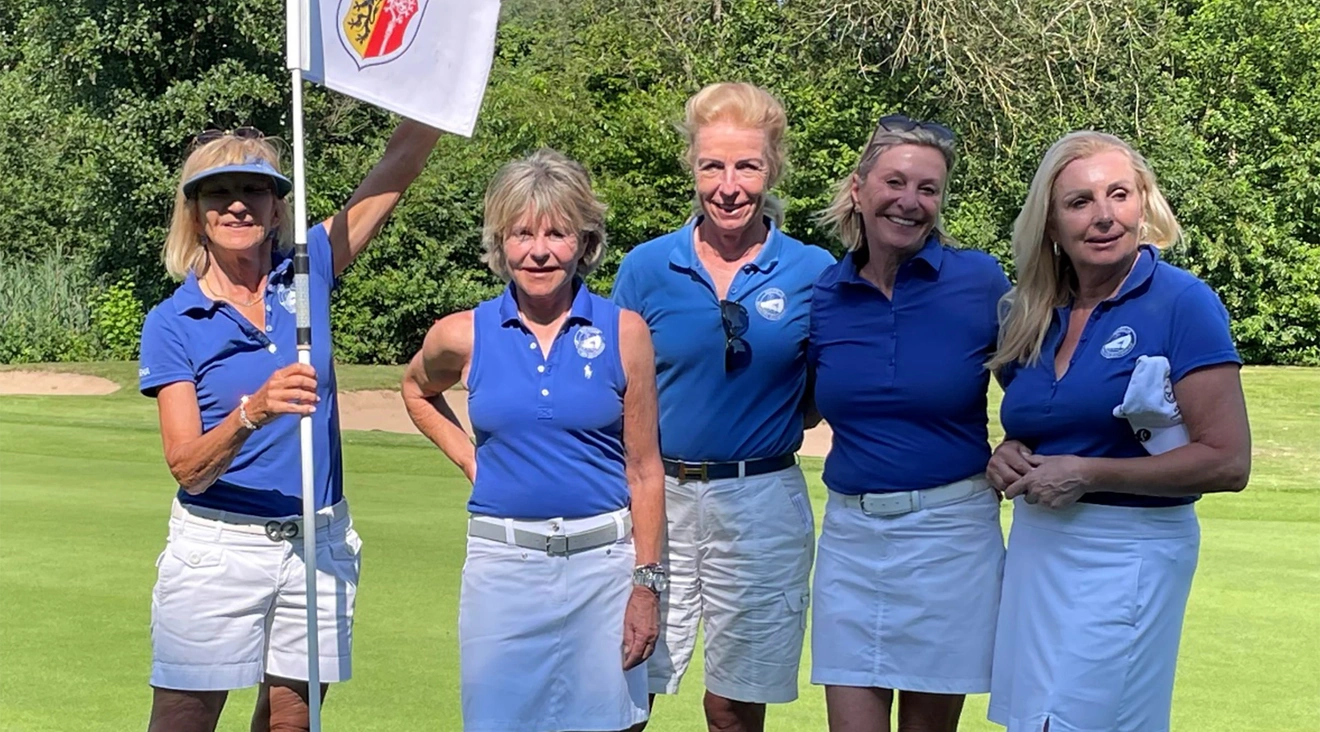 Noch können sie auf den Meistertitel hoffen: v. l. n. r. Rena Rebholz, Ute Häring, Carmen Hausser, Birgit Schmitt und Evi Rath.