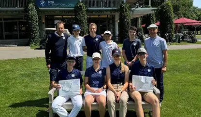 Gruppenfoto Schulgolf in Eichenried