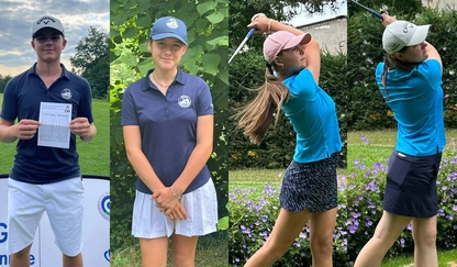 Logo Portrait der vier qualifizierten Spieler