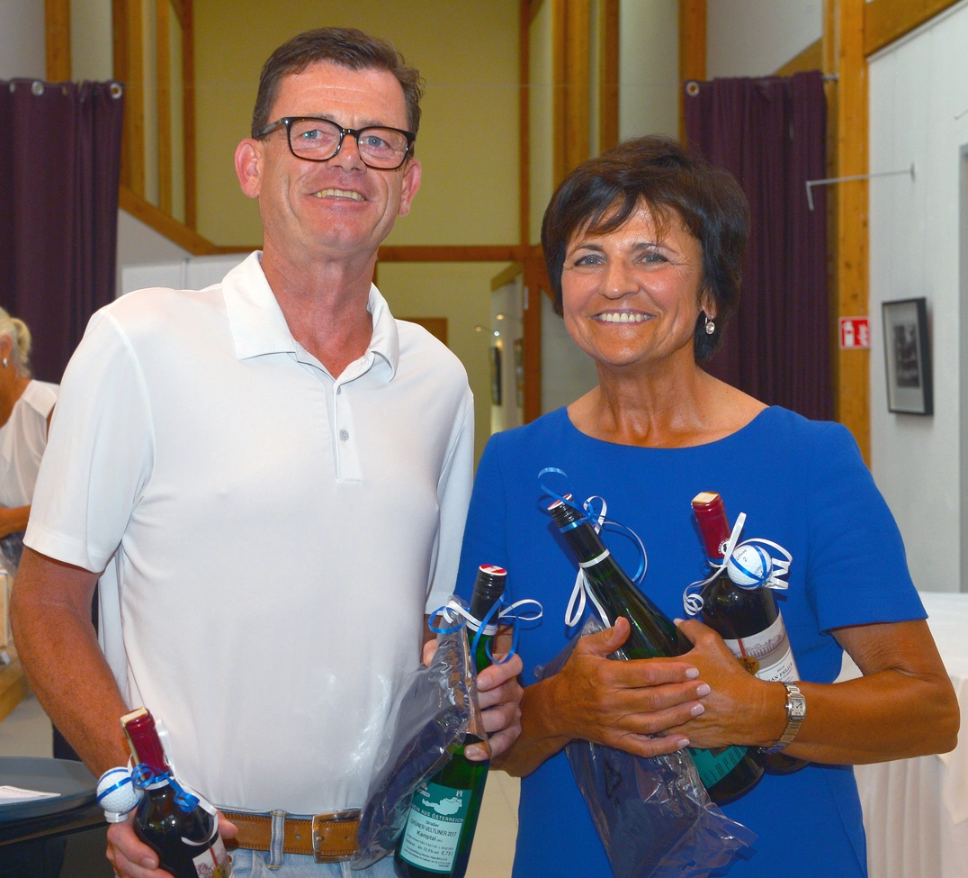 Longest Drive-Gewinner: Andreas Schmidt und Kathi Boden