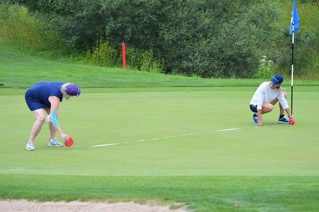 Boon Elschenbroich, der Nearest-to-the-Pin-Sieger, in Aktion