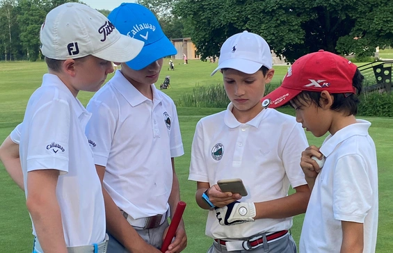 Auch online immer „am Ball“: der Eichenrieder Golf-Nachwuchs