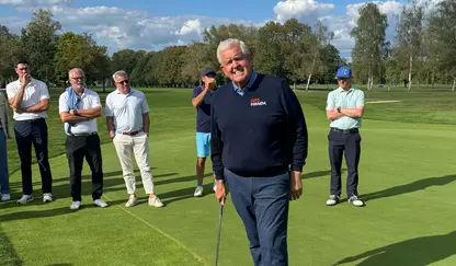 Colin Montgomerie vor Zuschauern