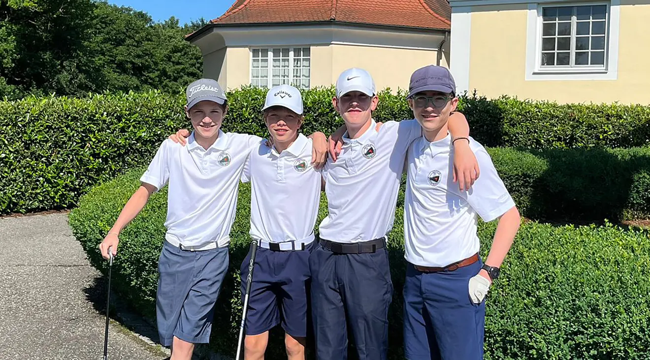 Team 1: v. l. n. r.: Hubertus Schwarz, Philip Heyd, Lucas Böhmer, Severin Szika