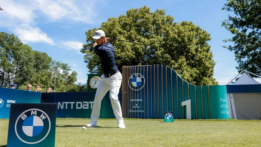 Turnierszene von Abschlag bei den BMW International Open