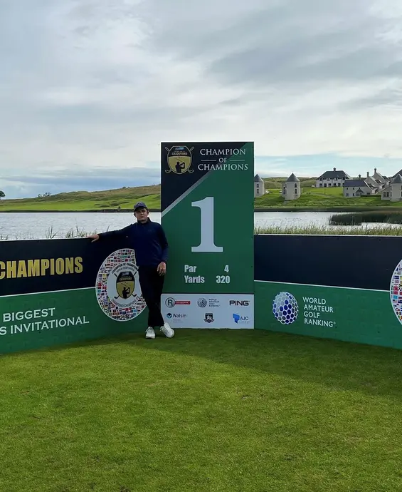 Schlechtes Wetter im irischen Lough Erne Resort hielt Henry Liebwein nicht auf: Er erzielte einen hervorragenden 5. Platz.