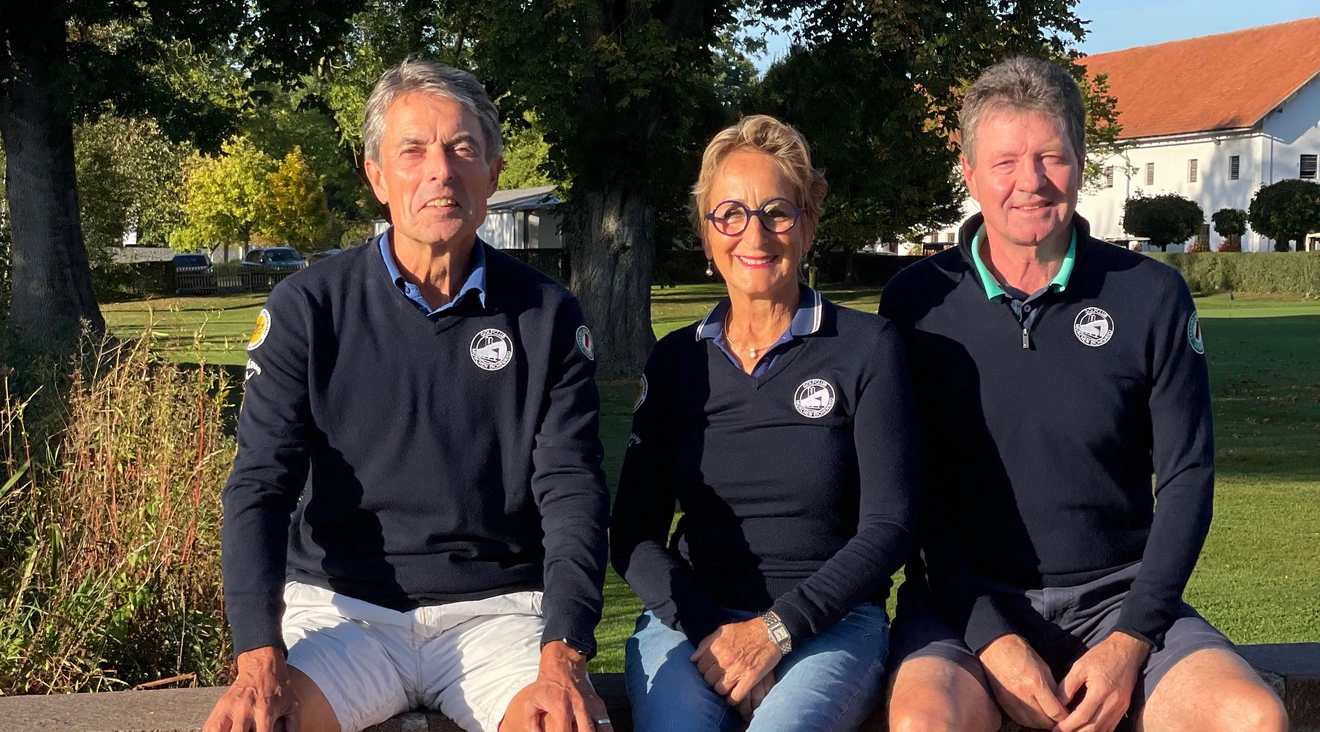 Neue Captains 50+ ab der Saison 2024: v. l. n. r. Roland Hagenbucher, Sophie Jäger und Otto Hinteregger