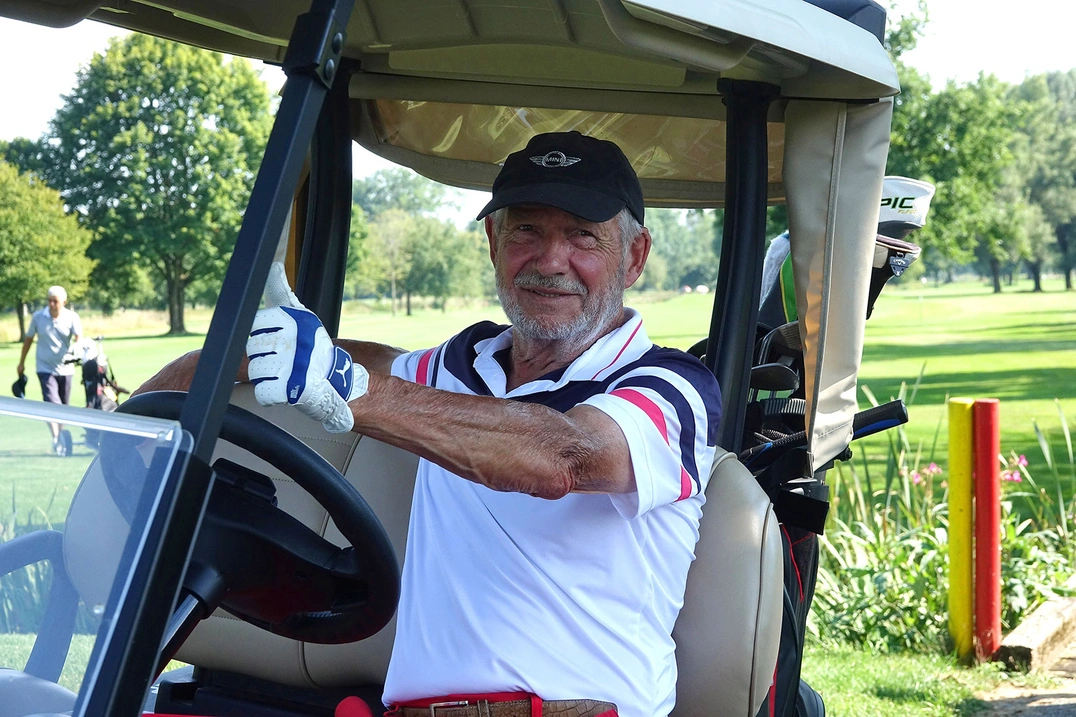 Günter Rebholz gelang der Nearest-to-the-Pin bei den Herren an der B 3.