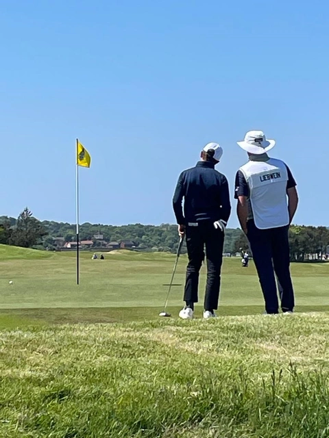 Ein Super-Team: Henry Liebwein und sein Coach-Caddy Ken Williams.