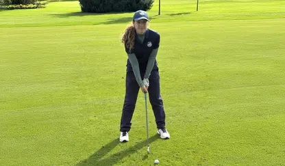Sophie Günther auf dem Green