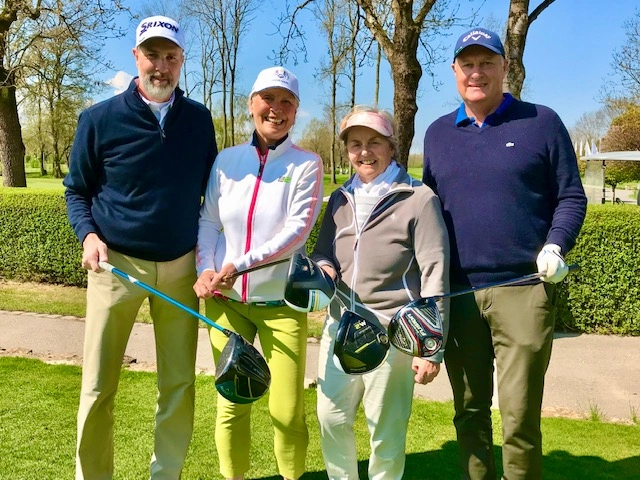Der Brutto-Sieger-Flight: v. l. n. r. Horst Irlbacher, Barbara Laistner, Resi Forster und Klaus Denkl