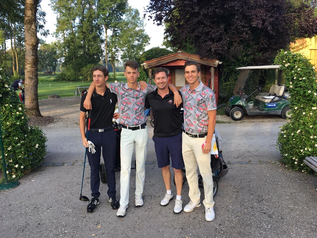 Gewinner-Flight: v. l. n. r. Phillip Pyttlik, Felix Jacobsson, Tobias Ebner und Gero Lammel.